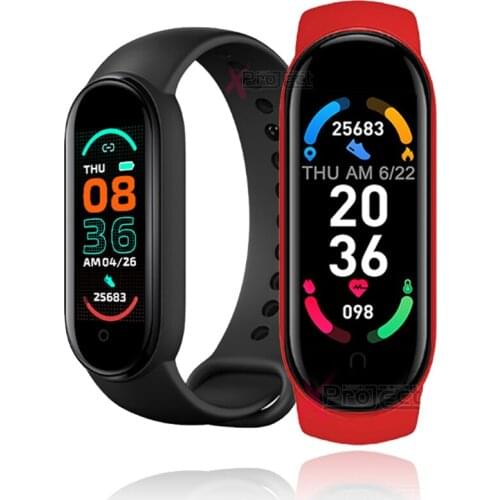 2021 New Band M6 Smart Watch Bracelet Blood Pressure Monitor Fitness Color Screen Smartwatch Smart Clock Hours For ios Android