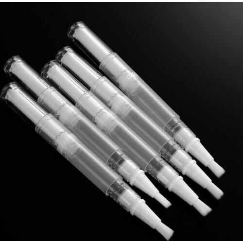 4 Pcs Empty Nail Oil Pen With Brush Liquid Foundation Multipurpose Refillable Bottles 3Ml Travel Size Cosmetics Holder