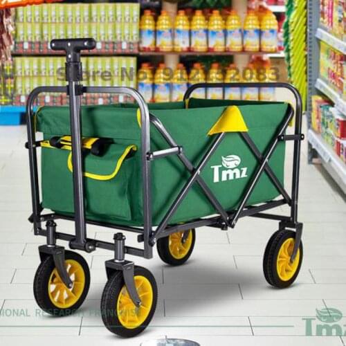 Shopping Cart Shopping Cart Small Trolley Supermarket Express Folding Trailer Camping Folding Car Camping Trolley