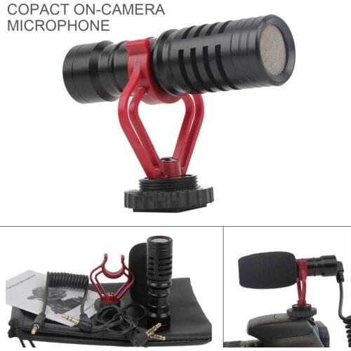 MM1 Video Microphone Universal Recording Camera Microphone Mic for DSLR Camera Smartphone PC Tablet DV Hot Shoe Professional Mic