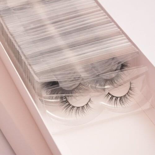 10 pairs false eyelashe wholesale mix 3d mink eyelashes faux cils natural fake full strip with tray no packaging box lash vendor