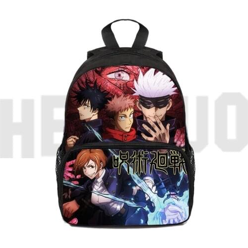 12 Inch 3D Anime Mini Jujutsu Kaisen Backpack Children Bags Mochila Japanese Storage Kindergarten Schoolbag Sac A Dos Bookbag