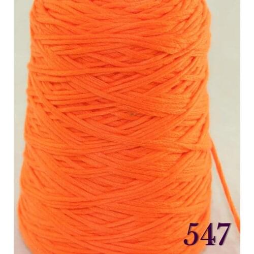 1X400g soft sell high quality 100% cotton hand-woven yarn Orange cone 422-547