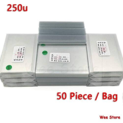 50 Piece For Samsung Galaxy Note 2 Note 5 8 Lcd Touch Screen Glass Display Glue Sticker OCA Optical Clear Adhesive