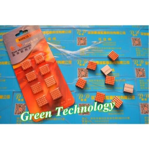 Pure Heatsink Heat Sink copper 13*12*5MM Chip Cooling Cooler Heatsink Heat Sink 8pcs