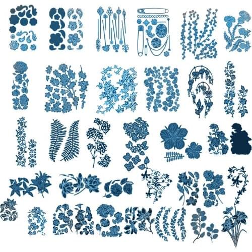 Flower Leaves Frame Metal Cutting Dies Scrapbooking Album Paper DIY Card decoration Craft Embossing Die Cut 2019 Photo Making