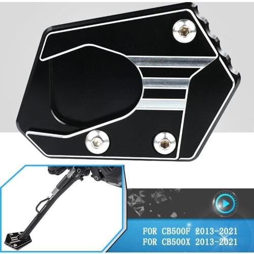 FOR HONDA CB500F CB500X CB 500F 500 X 2013-2021 2020 2019 2018 Motorcycle Kickstand Side Stand Extension Enlarger Foot Pad Plate