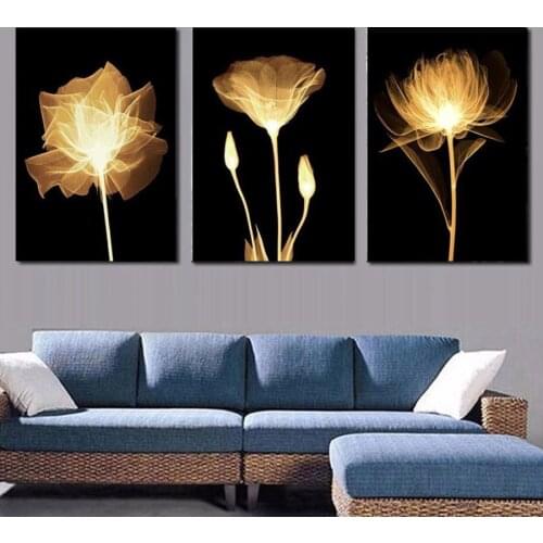 HUACAN 3pc Multi-picture Diamond Painting Full Drill Square Flower 5D DIY Diamond Embroidery Mosaic Decor For Home