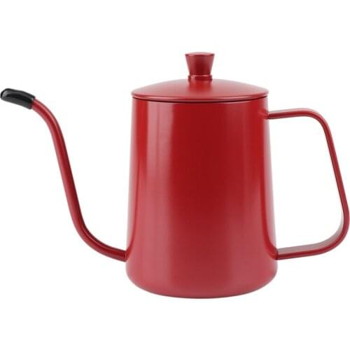 600Ml Stainless Steel Hand Brewed Coffee Pot Hanging Ear Pot Small Mouth Long Mouth Hand Brewed Coffee Pot A
