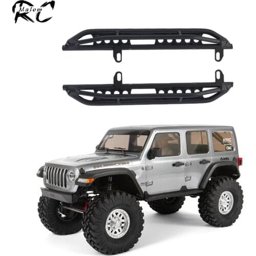 2Pcs Metal Pedal Side Step Board Rock Sliders for 1/10 RC Crawler Car Axial SCX10 III AXI03007 Wrangler JK JLU Upgrade Parts