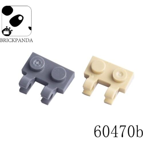 MOC Accessories Series 1x2 Single Side With Two Longitudinal Clamping Plate Compatible With 60470 Building Blocks Part Model Set