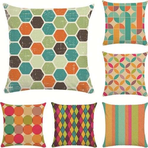 Fashion Decorative Cushions Geometric Abstract Pattern Throw Pillows Car Home Decor Cushion No Filling Home Decor