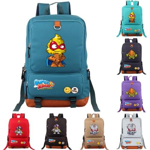 Fashion Super Zings Backpack Casual Men Women Backpack Nylon Laptop Backpack Teenager Boys Girls School Backapck