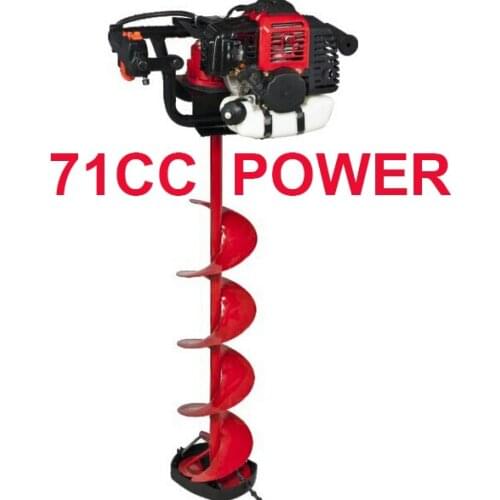 Big power Gas earth drill Ground Drill 71CC ICE auger Portable ice auger digging tolls