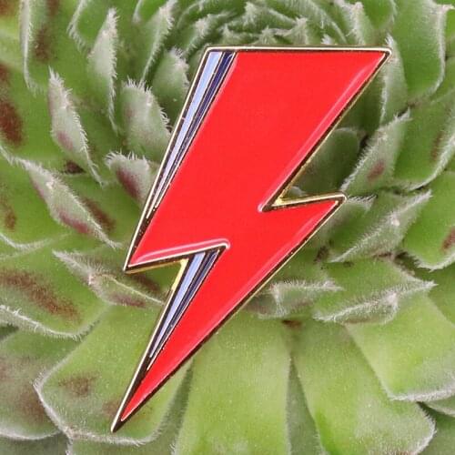 Bowie inspired Lapel Pin David Bowie Lightning Bolt Badge