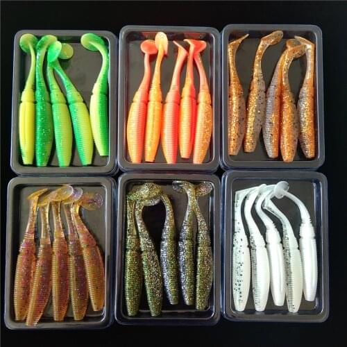 Noeby 35pcs 10cm 7g Soft fishing Lures Silicone Bait shad T-tail soft bait Aritificial crankbaits Bass Pike Fishing Tackle