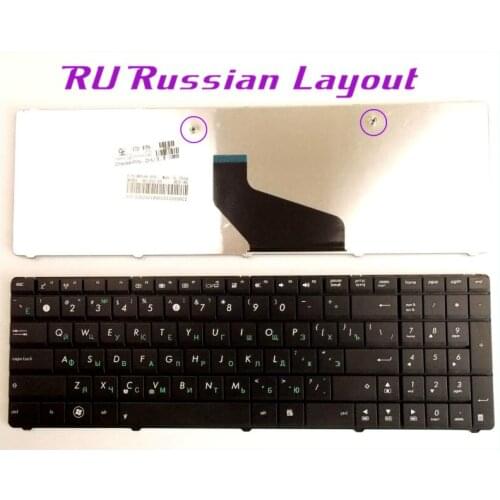 New Russian RU Laptop Keyboard For ASUS X53 X53Z X53U K53 K53U K53S K73BY X73 A53SV K54L Black