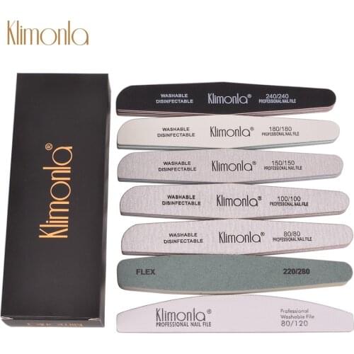12Pcs/Set Klimonla Nail File Multiple Grit Sandpaper Polish Nail Art Mix Style Manicure Kit Sanding Nails Tool Accessories File