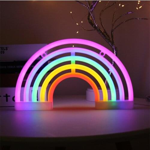 Rainbow Neon Sign,LED Rainbow Light/Lamp for Dorm Decor,Rainbow Decor Neon Lamps,Wall Decor for Girls Bedroom Christmas gift