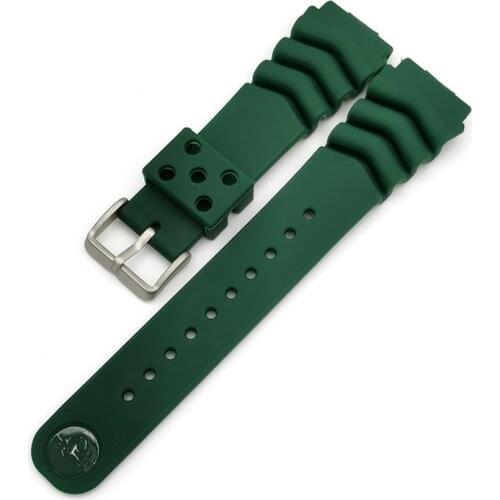For Seiko Divers Watchband Smart Watch 20mm 22mm Silicone Band Strap Bracelet Accessories