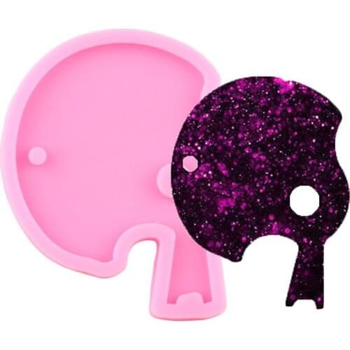 Helmet Silicone Mold Epoxy Resin Craft Keychain Molds Polymer Clay Pendant Mould Fashion Jewelry DIY Handmade Charms Moulds