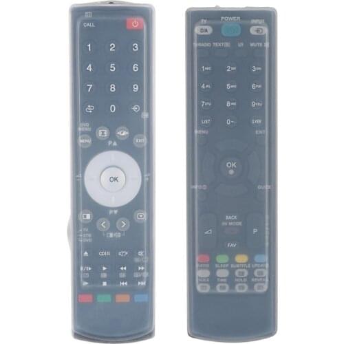 Waterproof Silicone silikon Cover Case For sharp toshiba tcl RC200 lg hisense CN21642 Konka KKY313 3D TV Remote Control case
