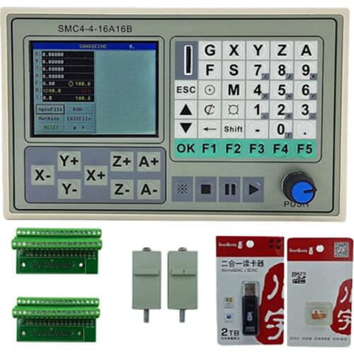 Controlador sin conexiónde 4 ejes CNC 50KHZ placa de ruptura tallado máquina grabada sistema de Control SMC4-4-16A16Bde tarjetas