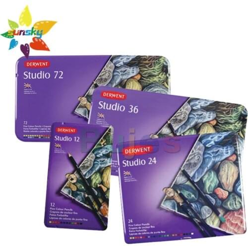 Derwent Studio series Hand painted design Architectural drawing Advertising special color pencil Coloring filling details