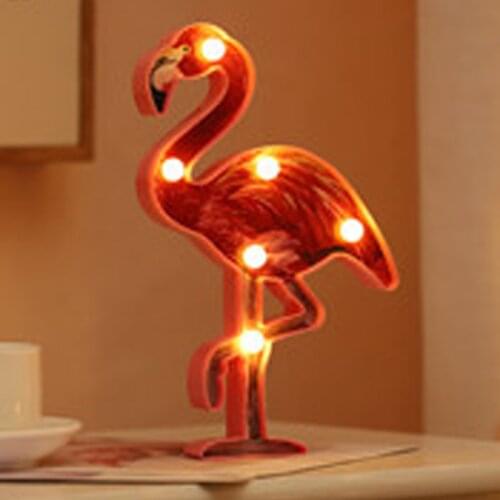 Flamingo LED Light DIY Flamingo Party Christmas Birthday Party Wedding Decoration Hawaii Party Supplies String Lights