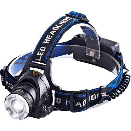 Led Headlamp Fishing Headlight T6 Modes Zoomable Lamp Waterproof Head Torch Flashlight Head Lamp For Camping