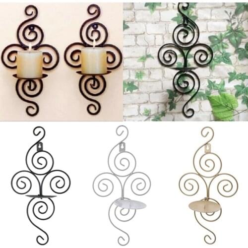 Iron Wall Handmade Hanging Wall Furnishing Article Decor Sconce Candle Holder Candle Decoration Quality