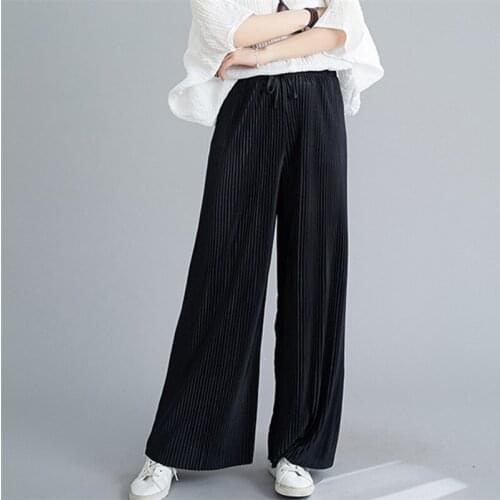 2021 Spring Soft Comfortable Women Long Pants Summer 8 Colors High Waist Casual Loose Trousers Female Pants Plus Size M-6XL 7XL