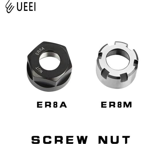 1PCS ER8 A/M CNC Router Engraving Nuts ER High Precision Machine Collet Chuck Nut For CNC Lathe Milling Cutter Router Bit Holder