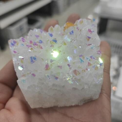 1pcs Natural Clear White Quartz Crystal Cluster Point Healing Stone