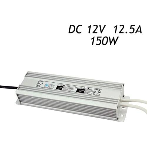 10Pcs 2V 12.5A 150W LED Power Supply Driver for LED Strip IP67 Waterproof Transformers Input AC220-240V To DC12V