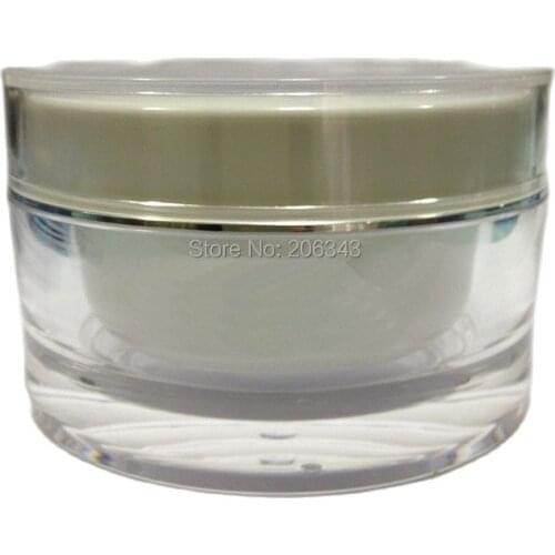 100G acrylic white streight round cream bottle ,cosmetic container,,cream jar,Cosmetic Jar,Cosmetic Packaging