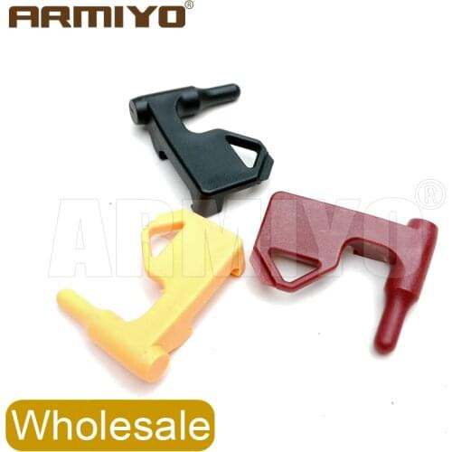 Armiyo 100pcs/pack Wholesale 9mm 22lr .223 .308 Chamber Safety Flag Built-in Flat Sliding 20mm Rail Adapter Hunting Accessories
