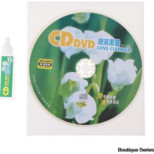 CD VCD DVD Player Lens Cleaner Dust Dirt Removal Cleaning Fluids Disc Restor Lens Cleaner