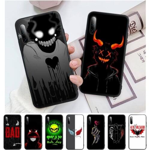 Devil Bad Boy Anime Black Rubber Cell Phone Cover Case For Huawei P9 P10 P20 P30 P40 Lite Pro P Smart 2020 2019