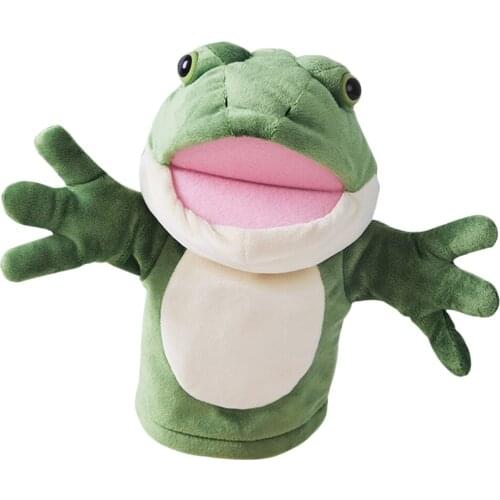 Preschool Cartoon Hand Puppet Set Baby Toddlers Story Time Role Playing Developmental Frog Glove Toys Party Favors