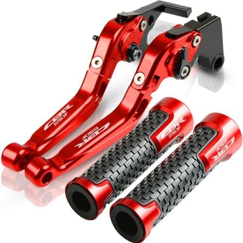 For HONDA CBR650F/CB650F CB650 F CB 650F CB 650 F 2014 2015 2016 Motorcycle Accessories Racing Grips Handle Brake Levers Clutch