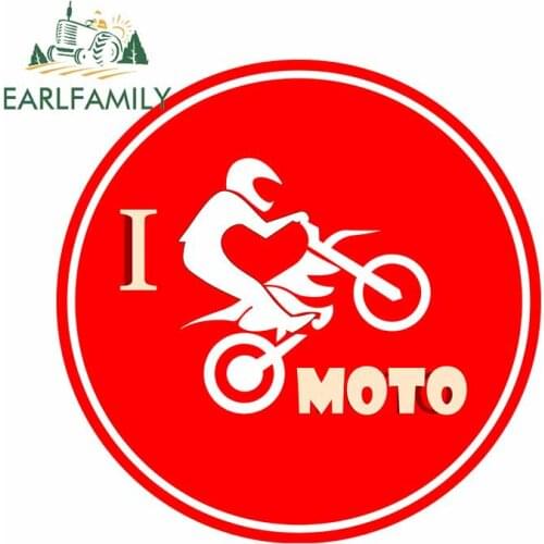 EARLFAMILY 13cm x 13cm for I Like Motorcycle Auto Bumper Window Car Stickers Anime Vinyl Decal Waterproof 3D Custom Printing