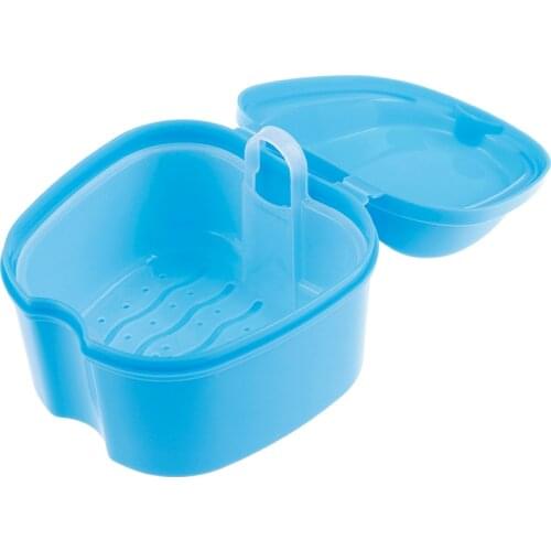 Denture Bath Box Cleaning teeth Case Dental False Teeth Storage Box with Filter Screen Container Dentist oral Care Appliance