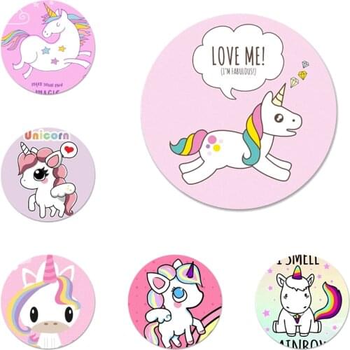 Cute Cartoon Unicorn Badge Brooch Pin Accessories For Clothes Backpack Decoration gift