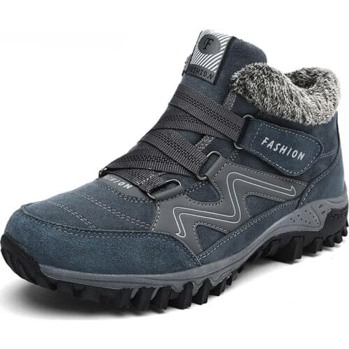 Fashion Winter boots Men Super warm Snow Boots Keep Warm ankle Boots for men women botas zapatos de hombre large size 48