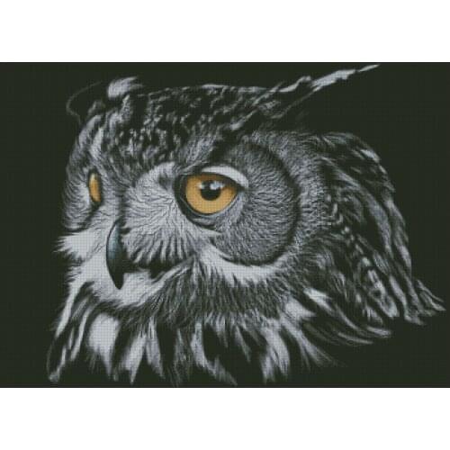 Beauty Owl,Great Eagle Animal Cross Stitch Kits Top Quality Embroidery Sewing kit Needlework DIY 14CT Unprinted Decor Handmade