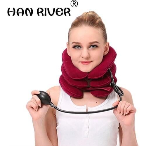 Cervical traction apparatus Cervical vertebral stretcher Home care cervical spondylosis inflatable traction neck guard