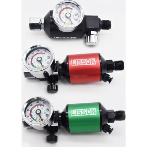 Spray gun regulator watch air pressure adjustment regulator tail pressure gauge spray gun regulator Gun pressure gauge