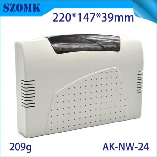 One piece power supply szomk shenzhen plastic network Electrical plastic junction box plastic router instrument housing box