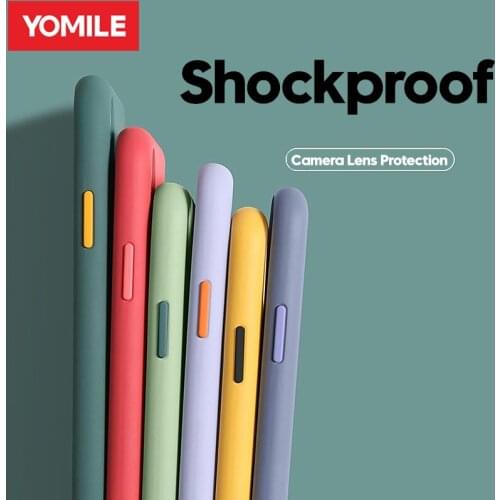 Shockproof Armor Transparent Matte Case For Oneplus 6T 7 8T 8 Pro Color Silicone frame Bumper Oneplus 8Pro full Protection Cover